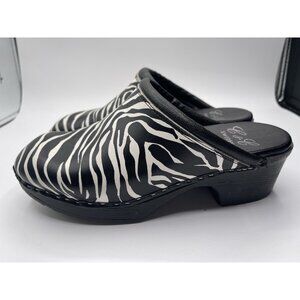 C&C Sweden Clogs Women’s Size 39 Zebra Slip On C And‎ C Black White